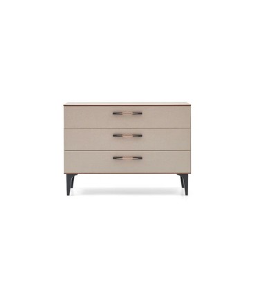 Comoda cu sertare, din pal, Nova, 109x47x75 cm, bej, lemn