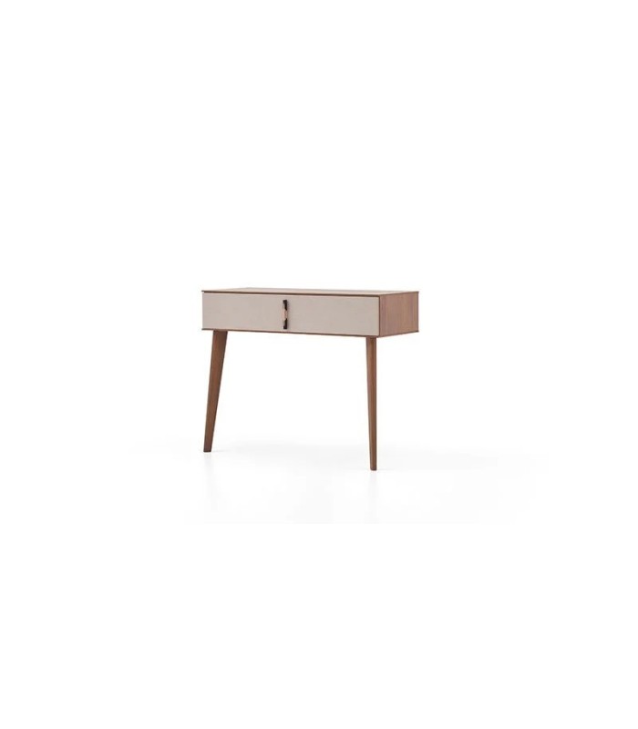 Consola din pal, Nova, 106x44x85 cm, bej, nuc