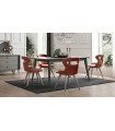 Masa dining extensibila, din pal, Hector, 180x90x78 cm, stejar gri