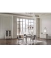 Vitrina cu usi din sticla, Riena, 104x53x152.4 cm, alb mat, stejar